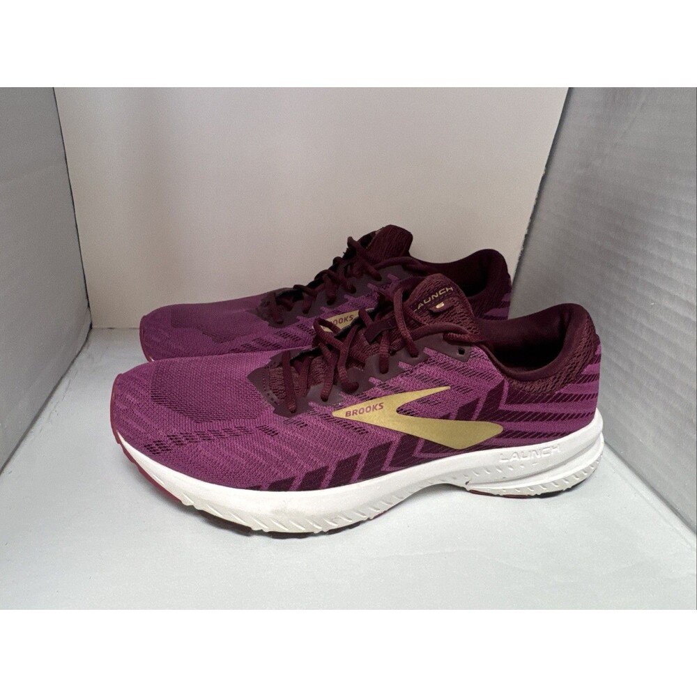 Brooks Launch 6 Women's Size 11 B (Medium) Running Shoes Aster Fig Gold